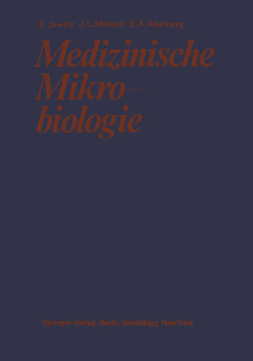 Book cover of Medizinische Mikrobiologie (2. Aufl. 1968)