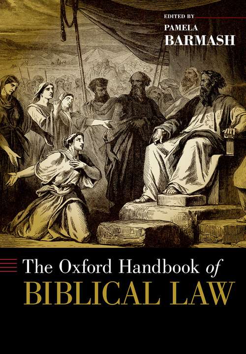 Book cover of The Oxford Handbook of Biblical Law (Oxford Handbooks)