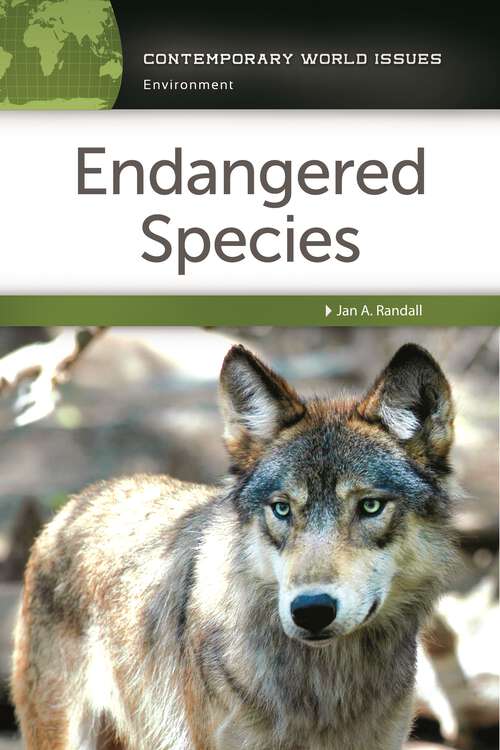 Book cover of Endangered Species: A Reference Handbook (Contemporary World Issues)