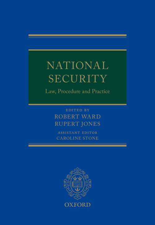 Book cover of National Security Law, Procedure, and Practice