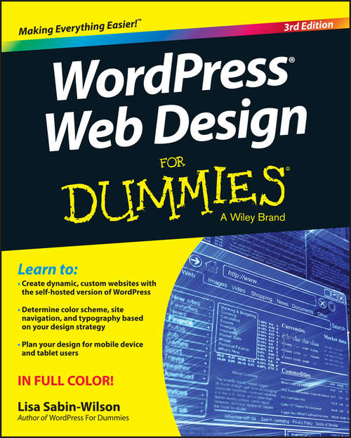 Book cover of WordPress Web Design For Dummies (3)