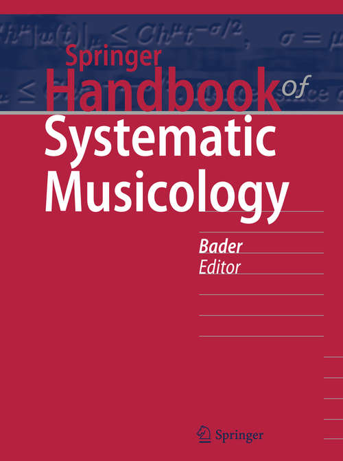 Book cover of Springer Handbook of Systematic Musicology (Springer Handbooks)