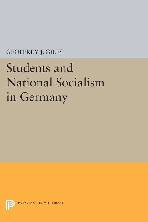 Book cover of Students and National Socialism in Germany