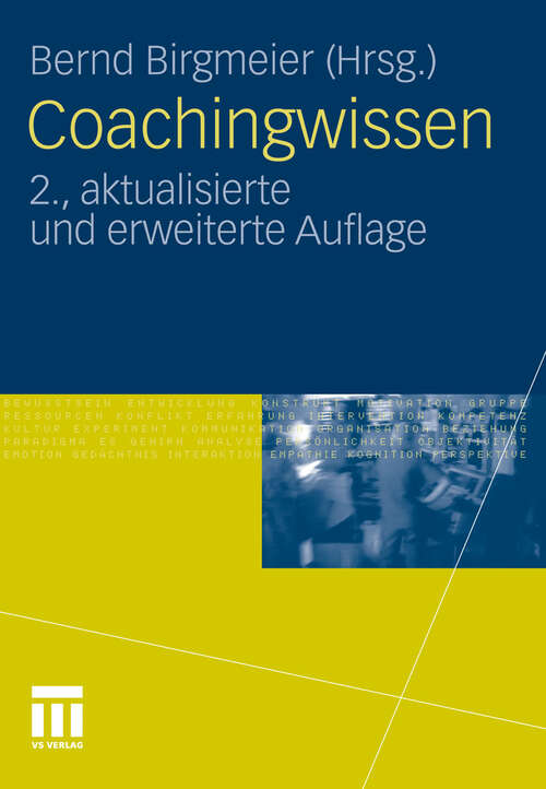 Book cover of Coachingwissen (2. Aufl. 2011)