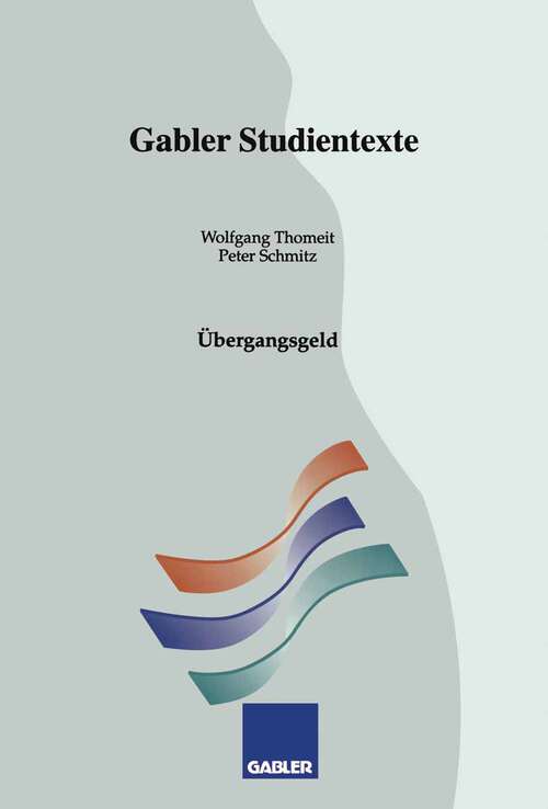 Book cover of Übergangsgeld (1993) (Gabler-Studientexte)
