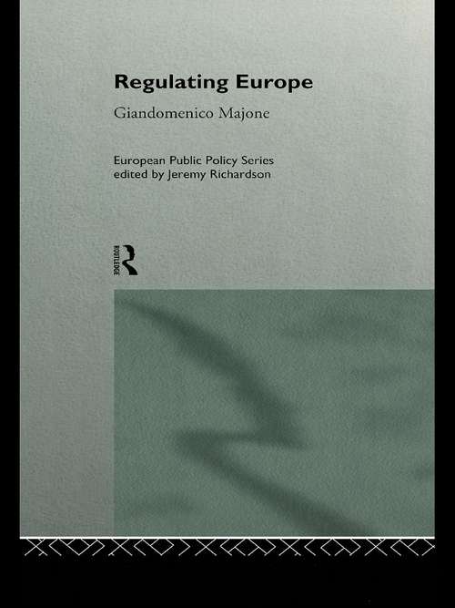 Book cover of Regulating Europe (Routledge Research in European Public Policy)