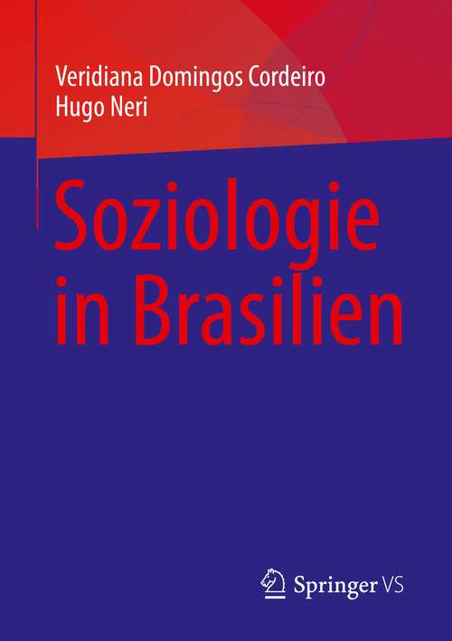 Book cover of Soziologie in Brasilien (1. Aufl. 2023)