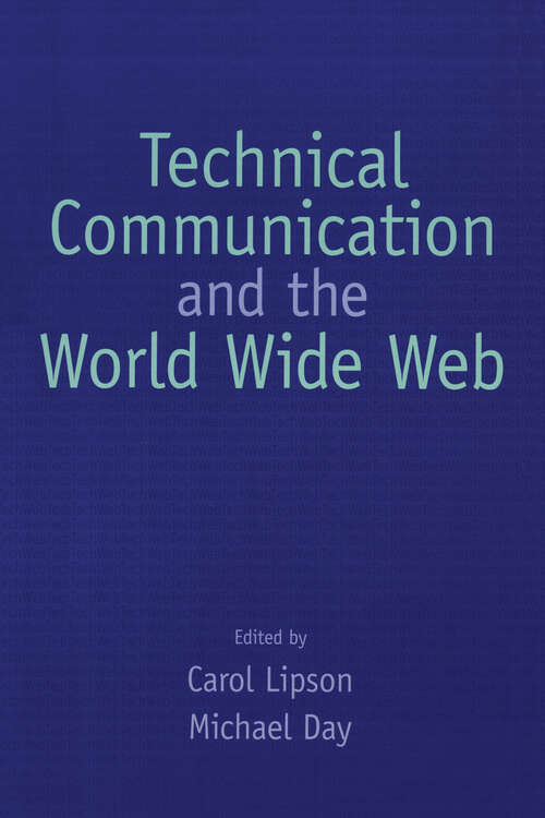 Book cover of Technical Communication and the World Wide Web