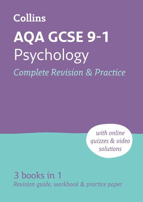 Book cover of AQA GCSE 9-1 Psychology Complete Revision And Practice: Ideal For Home Learning, 2024 And 2025 Exams (2)