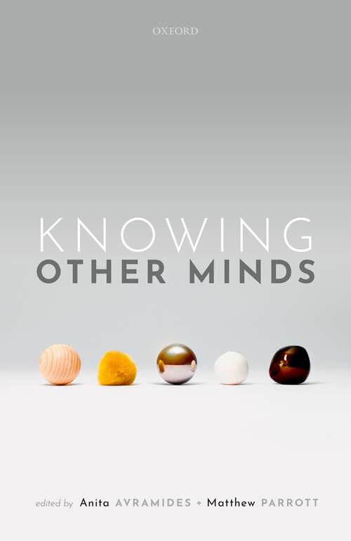 Book cover of Knowing Other Minds