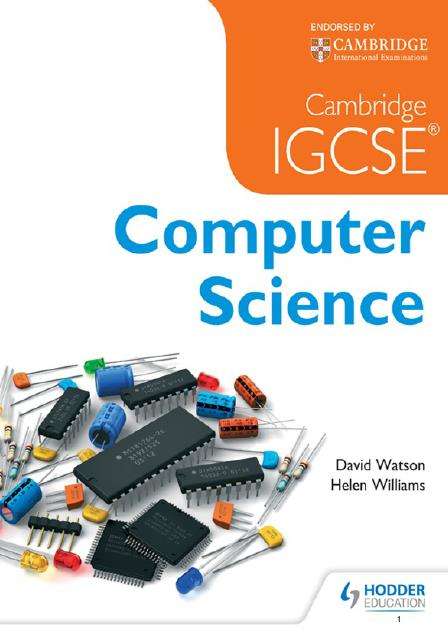 Book cover of Cambridge IGCSE Computer Science (PDF)