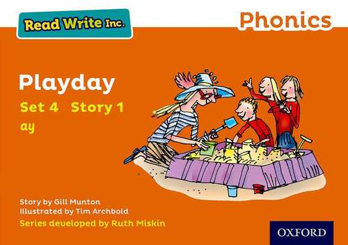 Book cover of Read Write Inc. Phonics: Orange Set 4 Storybook 1 Playday