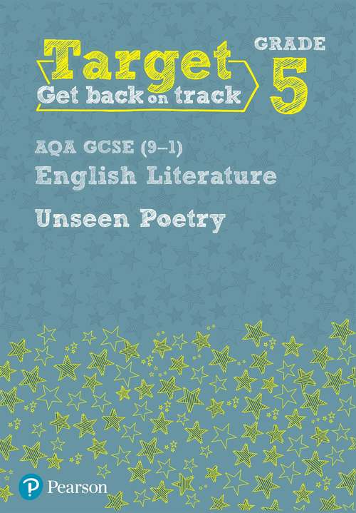 Book cover of Target Grade 5 Unseen Poetry AQA GCSE (9-1) Eng Lit Workbook (PDF)