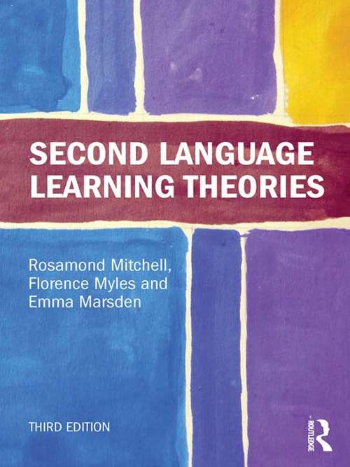 Book cover of Second Language Learning Theories