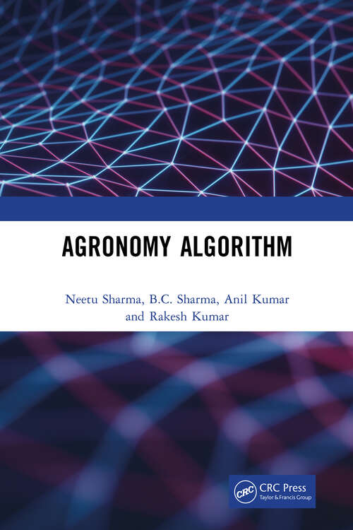 Book cover of Agronomy Algorithm