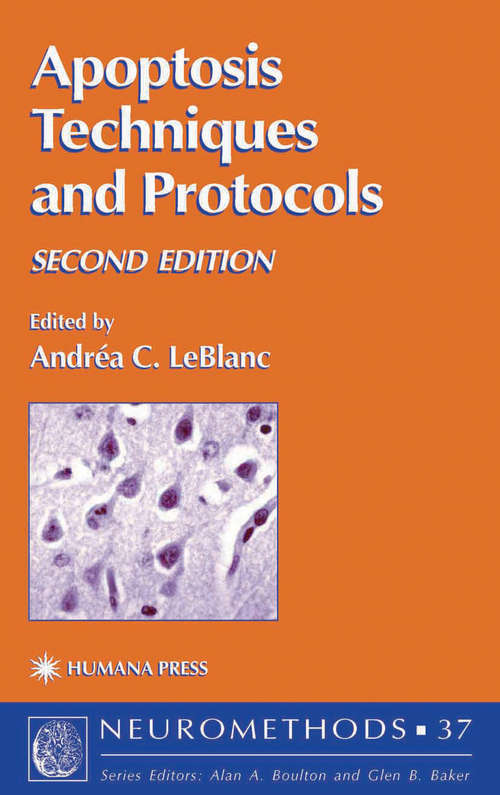Book cover of Apoptosis Techniques and Protocols (pdf) (2nd ed. 2002) (Neuromethods #37)