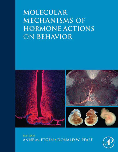 Book cover of Molecular Mechanisms of Hormone Actions on Behavior