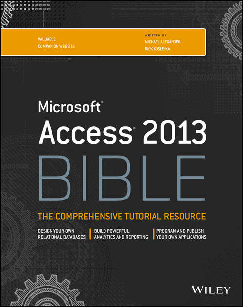 Book cover of Access 2013 Bible (Bible)