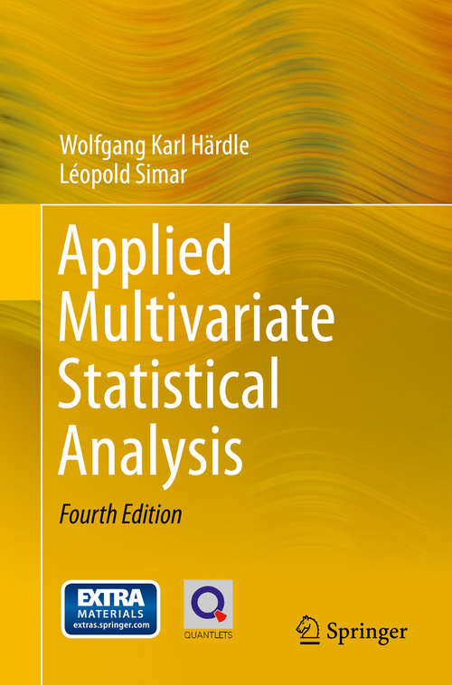 Book cover of Applied Multivariate Statistical Analysis (4th ed. 2015)