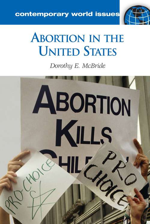 Book cover of Abortion in the United States: A Reference Handbook (Contemporary World Issues)