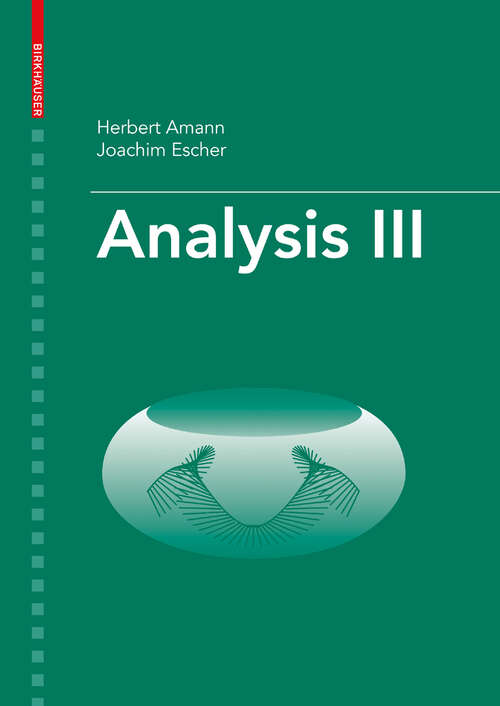 Book cover of Analysis III (2009)