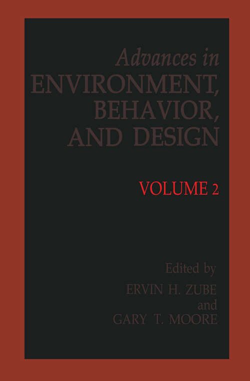 Book cover of Advances in Environment, Behavior and Design: Volume 2 (1989) (Advances in Environment, Behavior and Design #2)