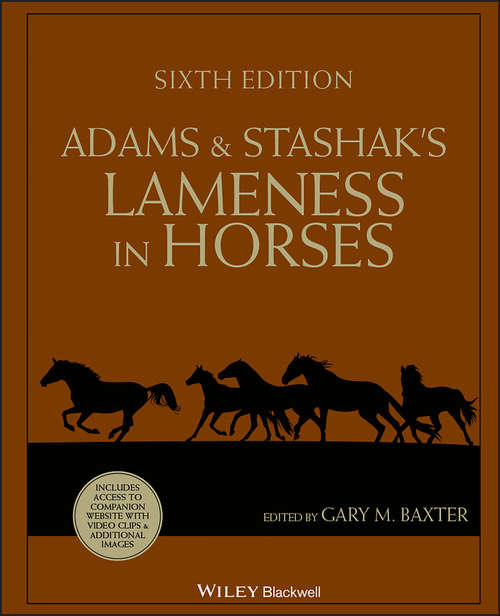 Book cover of Adams and Stashak's Lameness in Horses (6)