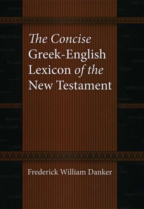 Book cover of The Concise Greek-English Lexicon of the New Testament