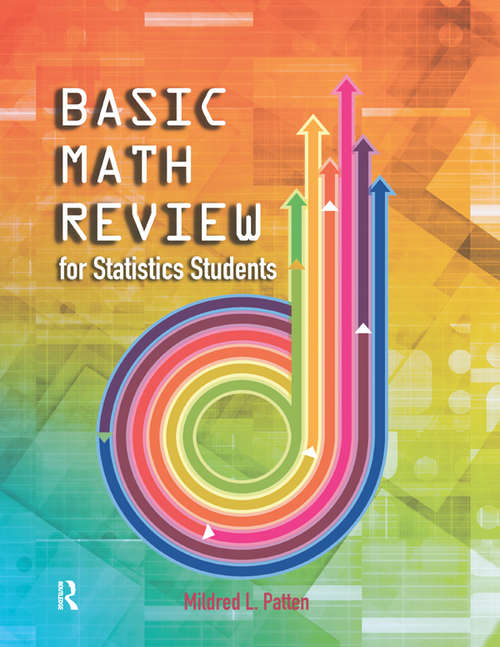 Book cover of Basic Math Review: For Statistics Students