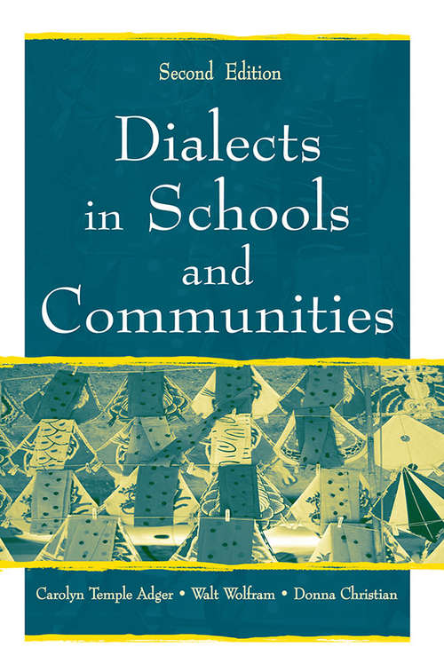 Book cover of Dialects in Schools and Communities