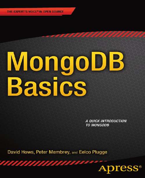 Book cover of MongoDB Basics (1st ed.)
