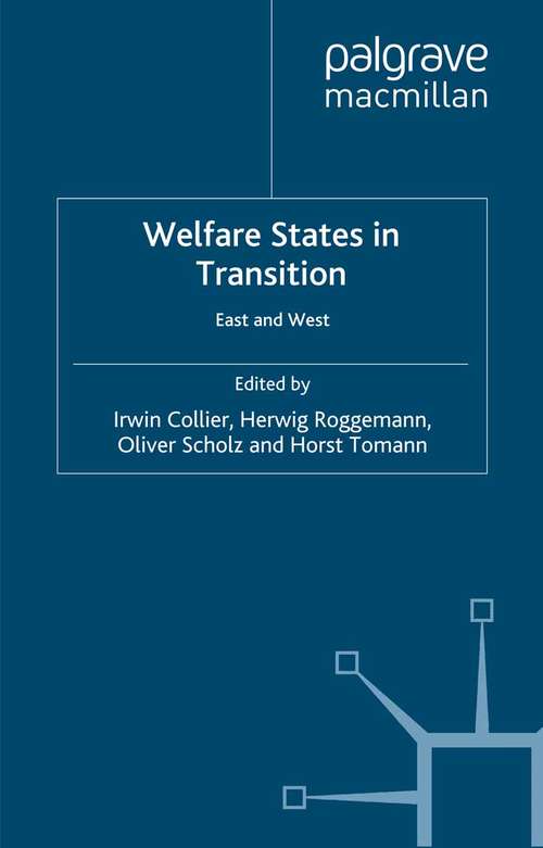 Book cover of Welfare States in Transition: East And West (1999) (Studies in Economic Transition)