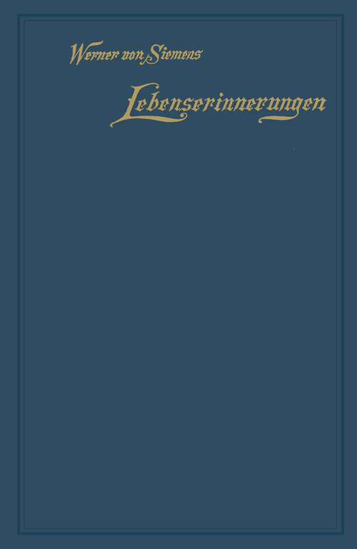 Book cover of Lebenserinnerungen (6. Aufl. 1901)