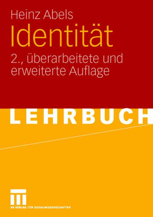 Book cover of Identität (2. Aufl. 2010)