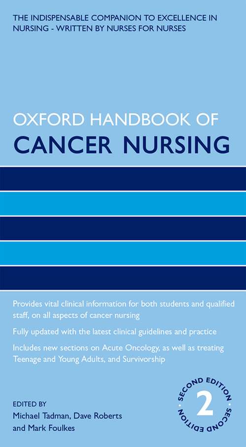 Book cover of Oxford Handbook of Cancer Nursing (Oxford Handbooks in Nursing)