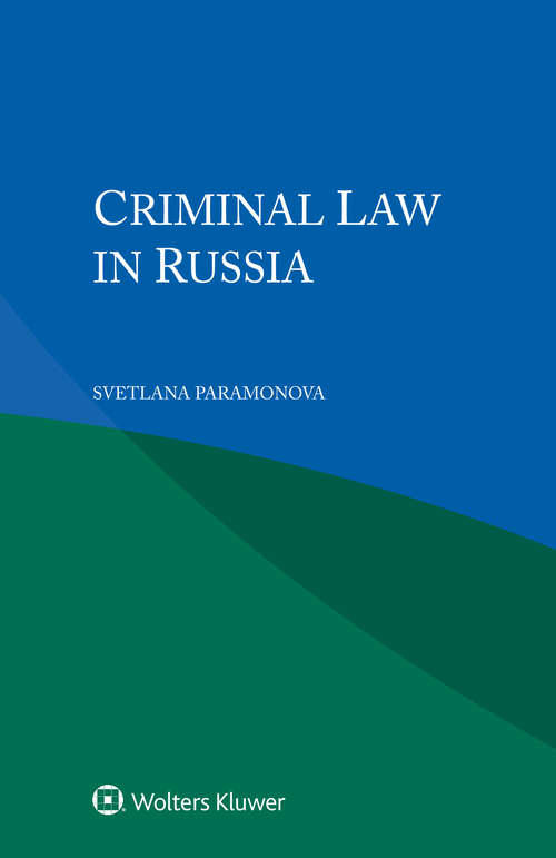 Book cover of Criminal Law in Russia