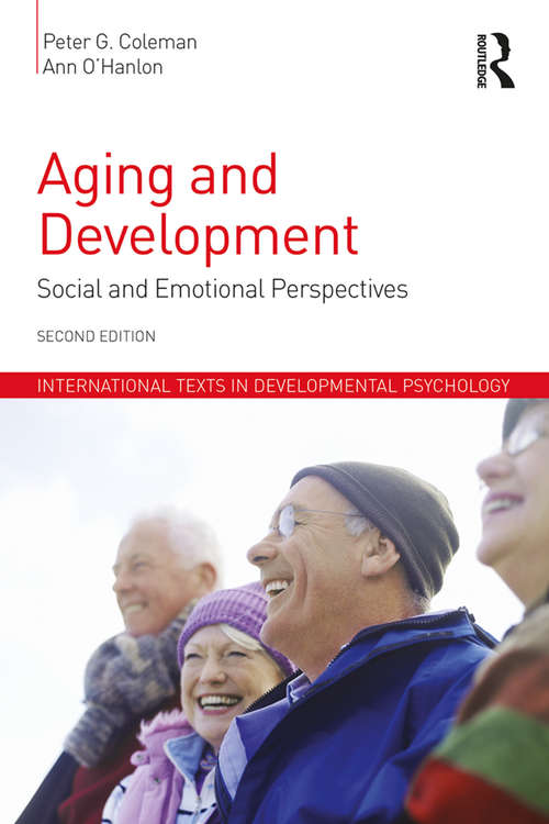 Book cover of Aging and Development: Social and Emotional Perspectives