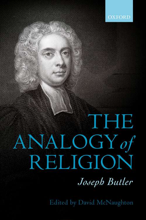 Book cover of Joseph Butler: The Analogy of Religion