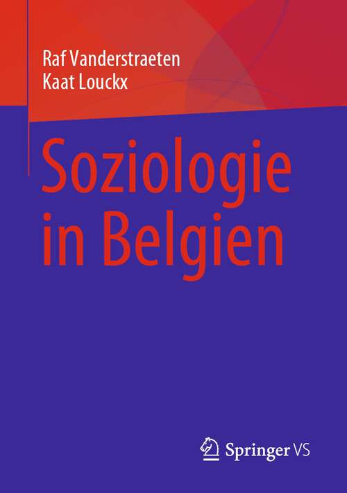 Book cover of Soziologie in Belgien (1. Aufl. 2023)