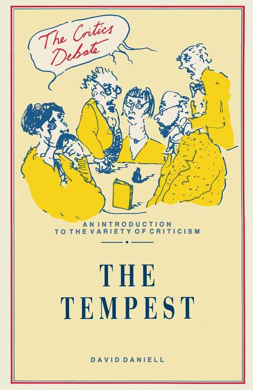 Book cover of The Tempest (1st ed. 1989) (The Critics Debate)