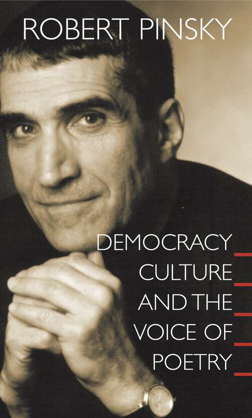 Book cover of Democracy, Culture and the Voice of Poetry (PDF)