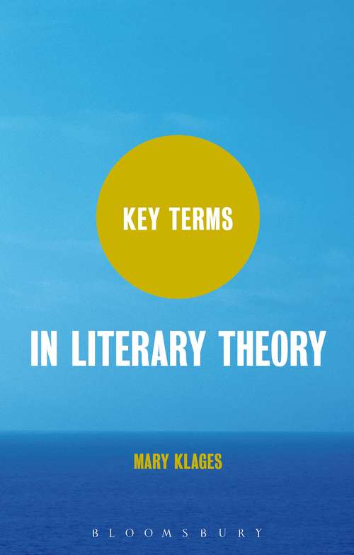 Book cover of Key Terms in Literary Theory (Key Terms)
