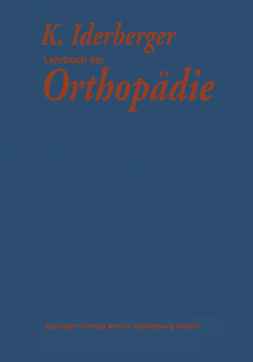 Book cover of Lehrbuch der Orthopädie (1970)