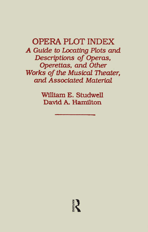 Book cover of Opera Plot Index