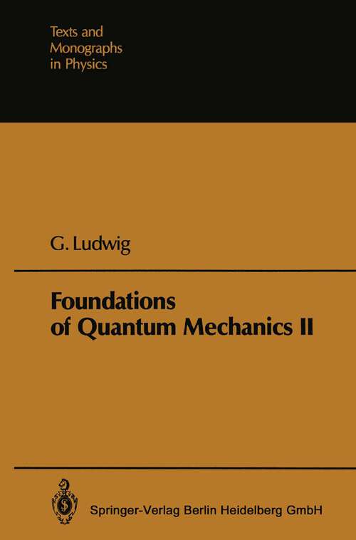 Book cover of Foundations of Quantum Mechanics (1985) (Texts and Monographs in Physics)