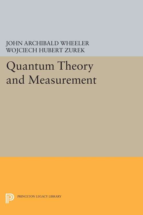 Book cover of Quantum Theory and Measurement