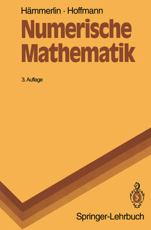 Book cover of Numerische Mathematik (3. Aufl. 1992) (Springer-Lehrbuch)