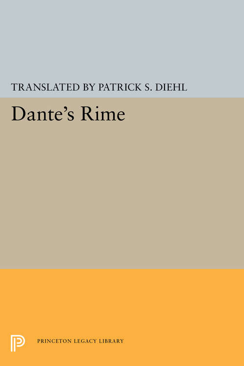 Book cover of Dante's Rime (PDF)