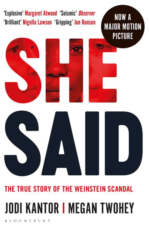 Book cover of She Said: Breaking the Sexual Harassment Story That Helped Ignite a Movement