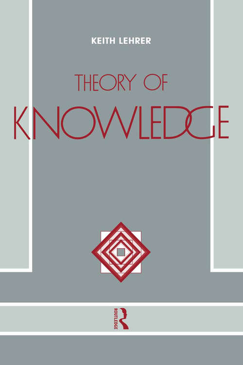 Book cover of Theory of Knowledge: Second Edition (2)